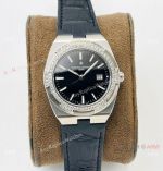 Swiss Grade 1 Vacheron Constantin Overseas Black Diamond Watch Swiss Quartz Movement